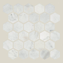 Shaw Tile Boca Pearl Polished Hexagon Mosaic Swatch