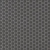 MSI Domino Nero Matte Penny Round Mosaic Porcelain Tile Swatch
