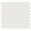 Tile Collection Soho 3/4" Penny Round Mosaic Tile Canvas White