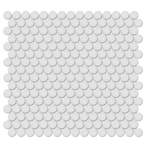 Tile Collection Soho 3/4" Penny Round Mosaic Tile Gallery Grey