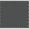 Virginia Tile Soho 3/4" Penny Round Mosaic Tile Retro Black