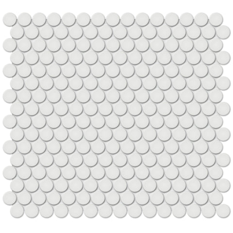 Tile Collection Soho 3/4" Penny Round Mosaic Tile Vintage Grey