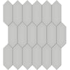 Tile Collection Soho 2x5 Picket Mosaic Tile Loft Grey