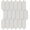 Tile Collection Soho 2x5 Picket Mosaic Tile Halo Grey Glossy