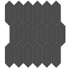 Virginia Tile Soho 2x5 Picket Mosaic Tile Retro Black