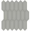 Tile Collection Soho 2x5 Picket Mosaic Tile Cement Chic