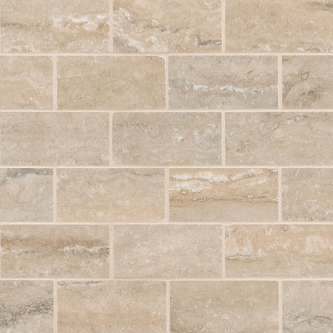 Veneto Porcelain Tile Collection Sand - 2"x4" Mosaic Polished Swatch