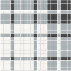 Tile Collection Soho 13x13 Plaid Pattern Mosaic Tile Dawn Blend Swatch