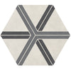 Daltile Bee Hive Hexagon 24x20 Plot Cool Blend