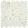 Daltile Uptown Glass Mosaic Hexagon Matte Posh Spritzer