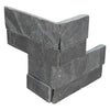 MSI Ledgestone Veneer - Premium Black Mini Corner Swatch