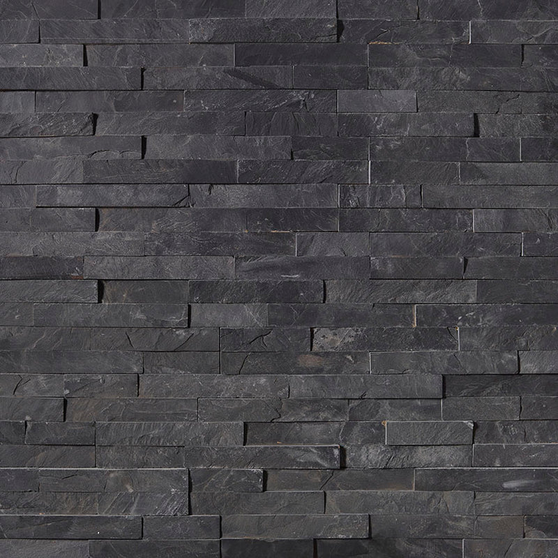 MSI Ledgestone Veneer - Premium Black Panel - Splitface