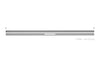 Schluter Kerdi Line Vario Linear Drain Grate and Channel Assembly 48" Floral