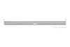 Schluter Kerdi Line Vario Linear Drain Grate and Channel Assembly 96" Floral