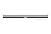 Schluter Kerdi Line Vario Linear Drain Grate and Channel Assembly 96" Herringbone
