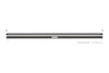 Schluter Kerdi Line Vario Linear Drain Grate and Channel Assembly 96" Herringbone