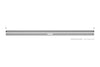 Schluter Kerdi Line Vario Linear Drain Grate and Channel Assembly 96" Herringbone