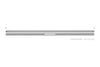 Schluter Kerdi Line Vario Linear Drain Grate and Channel Assembly 48" Herringbone
