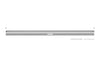 Schluter Kerdi Line Vario Linear Drain Grate and Channel Assembly 96" Herringbone
