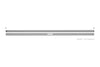 Schluter Kerdi Line Vario Linear Drain Grate and Channel Assembly 96" Slant