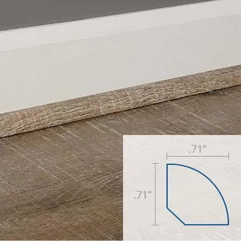 COREtec Tile VV840 Trim Quarter Round Swatch
