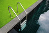 Arterra Porcelain Pool Coping Quarzo Gray - 13"x24" Outdoor Scene