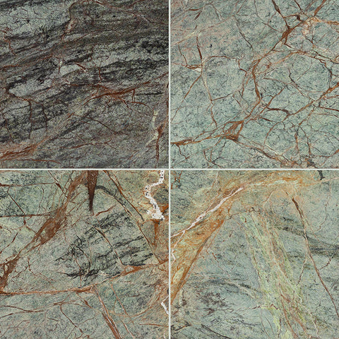 Marble Tile Collection Rain Forest 12"x12" Swatch