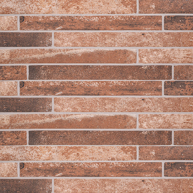 Brickstone Collection Porcelain Tile Red - 2