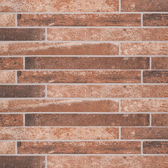 Brickstone Collection Porcelain Tile Red - 2"x18" Swatch
