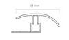 TimbrCORE Laminate Sequoia Trim Overlap Reducer Drawing