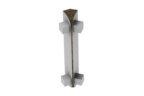 Schluter Rondec-Ct In Corner 135 Aluminum Bronze