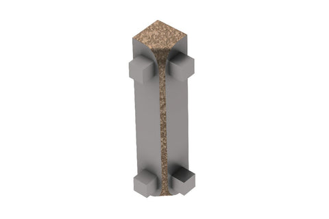 Schluter Rondec-Ct In Corner 90 Aluminum Beige