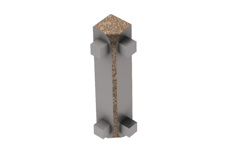 Schluter Rondec-Ct In Corner 90 Aluminum Beige