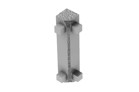 Schluter Rondec-Ct In Corner 90 Aluminum Pewter