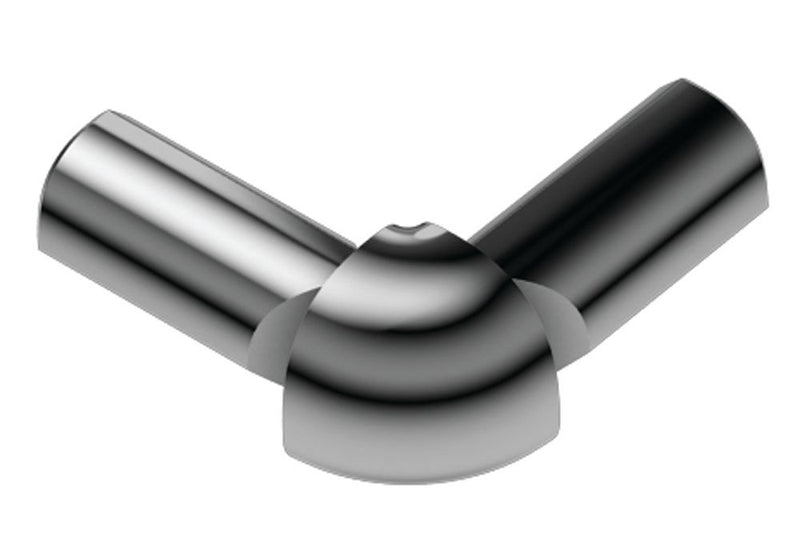Schluter Rondec 2-Leg Out Corner Aluminum Polish Chrome