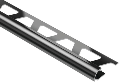 Schluter Rondec Bullnose Trim Aluminum Bright Black