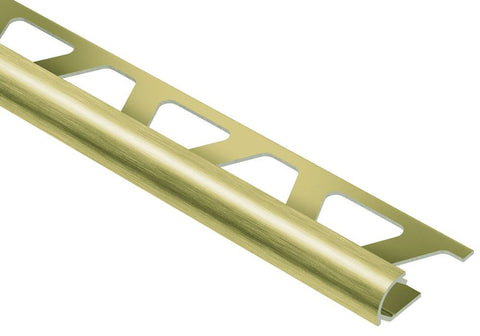 Schluter Rondec Bullnose Trim Aluminum Brush Brass
