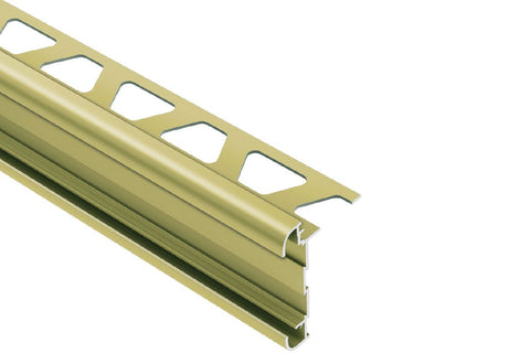 Schluter Rondec-Ct Counter Trim Aluminum Satin Brass
