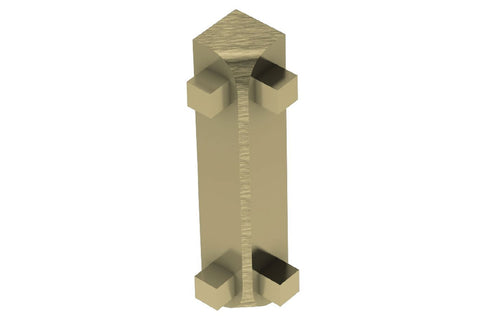 Schluter Rondec-Ct In Corner 90 Aluminum Brush Brass