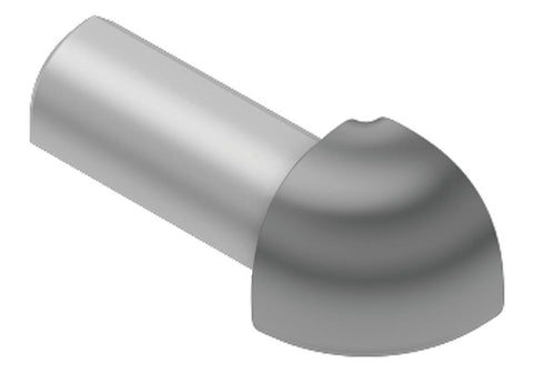 Schluter Rondec Out Corner Aluminum Grey