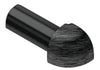 Schluter Rondec Out Corner Aluminum Brush Black
