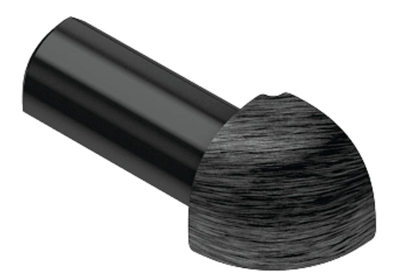 Schluter Rondec Out Corner Aluminum Brush Black