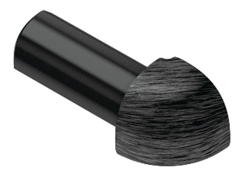 Schluter Rondec Out Corner Aluminum Bright Black