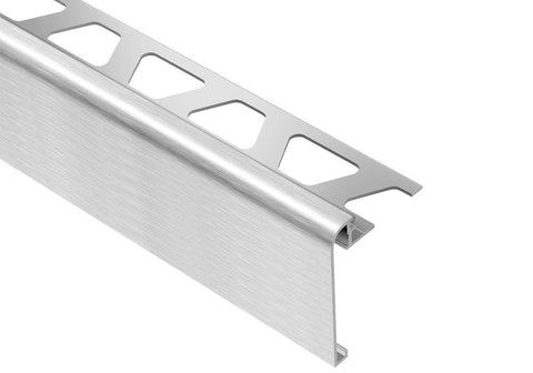 Schluter Rondec-Step-57 Profile Aluminum Brushed Chrome