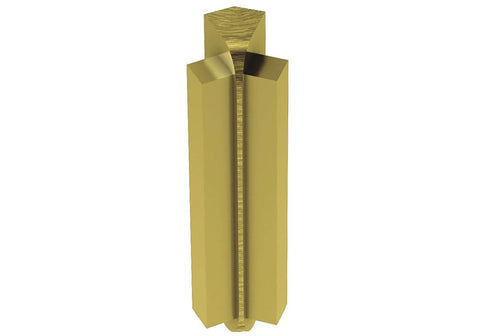 Schluter Rondec-Step-57 In Crn 135 Aluminum Brushed Brass