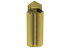 Schluter Rondec-Step-57 In Crn 90 Aluminum Brushed Brass