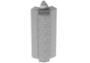 Schluter Rondec-Step-57 Out Crn 135 Aluminum Brushed Chrome