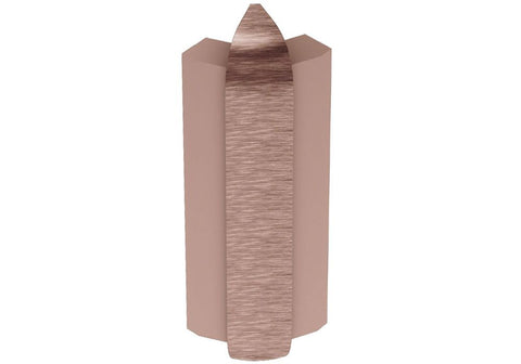 Schluter Rondec-Step-57 Out Crn 135 Aluminum Brushed Copper