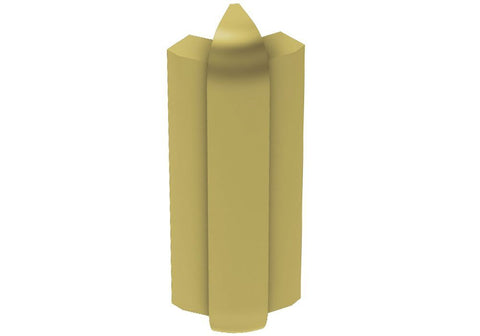 Schluter Rondec-Step-57 Out Crn 135 Aluminum Satin Brass
