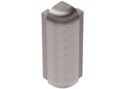 Schluter Rondec-Step-57 Out Crn 90 Aluminum Brushed Chrome
